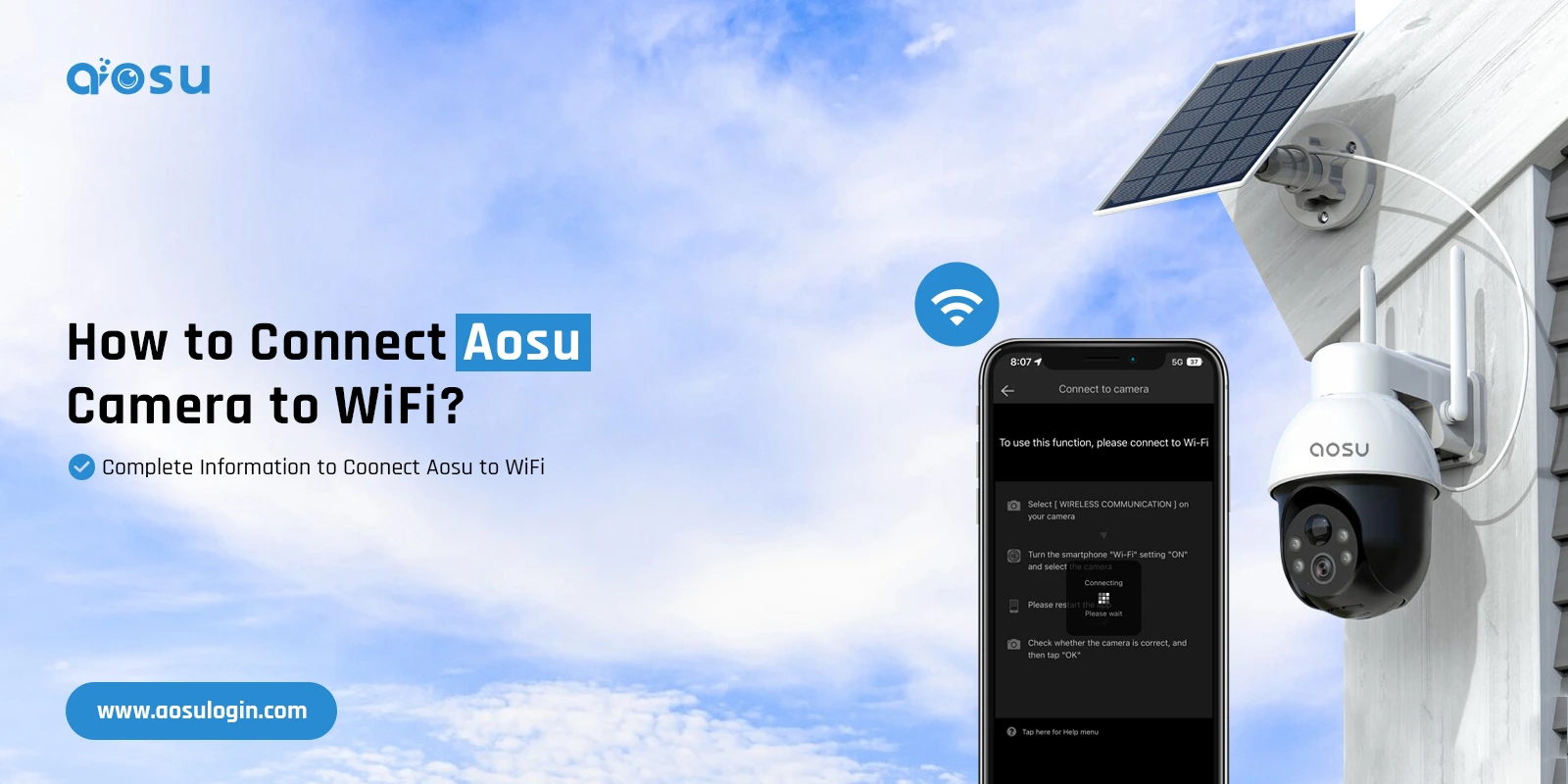 How to Connect Aosu Camera to WiFi