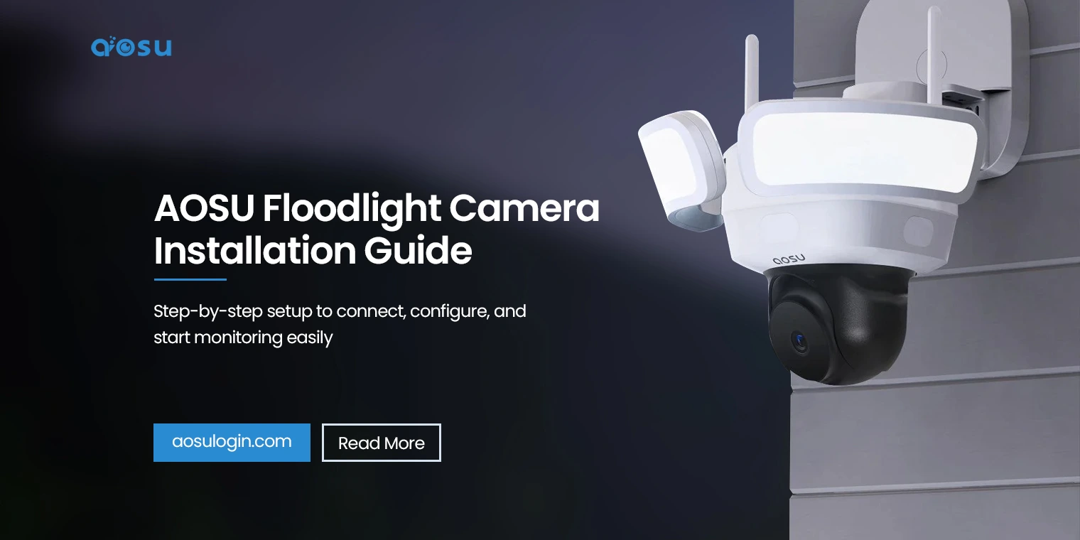 AOSU Floodlight Camera Installation